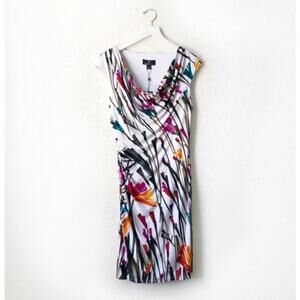 NWT Ronni Nicole Multicolor Floral Cocktail Dress 8